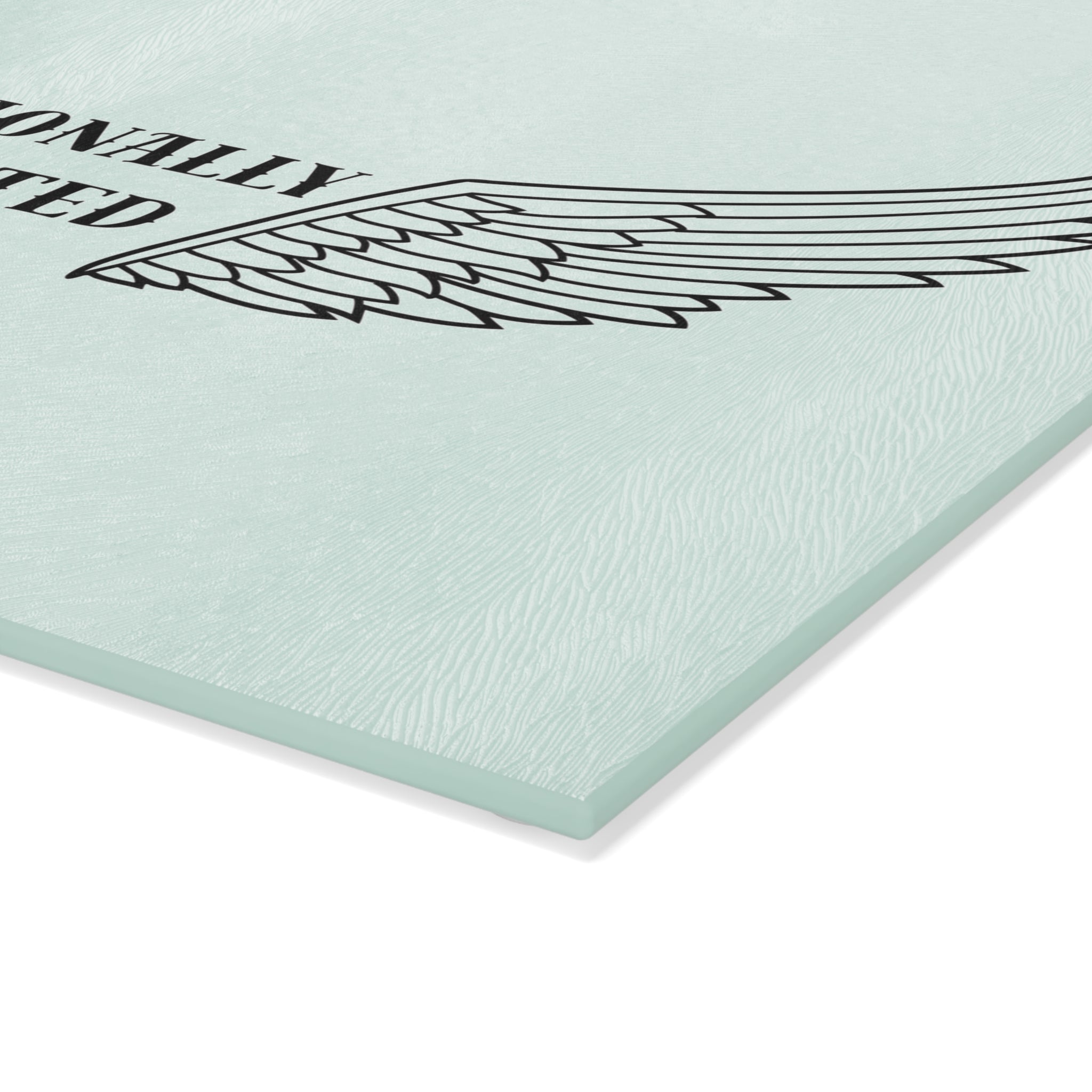 Professionally Opinionated | Designer Slogan Glass Cutting Board