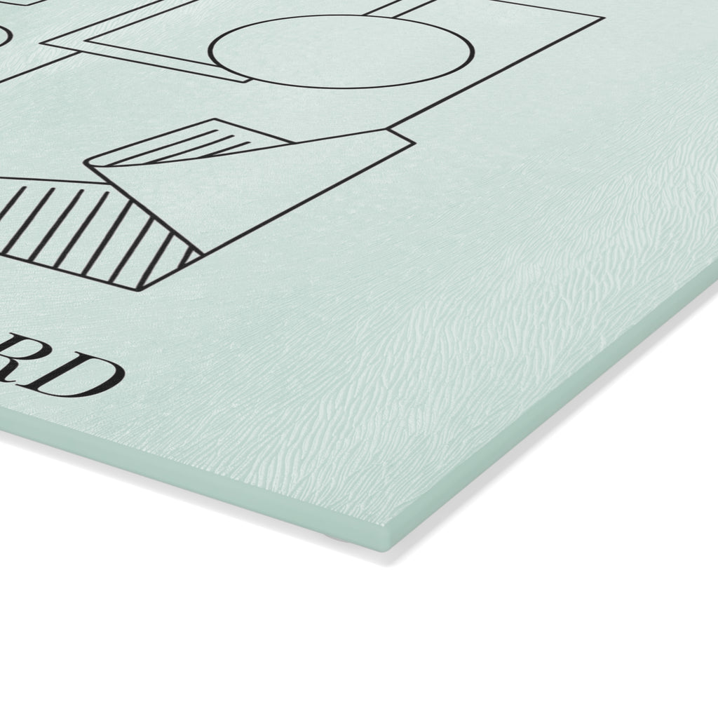 Current Mood | Designer Slogan Glass Cutting Board