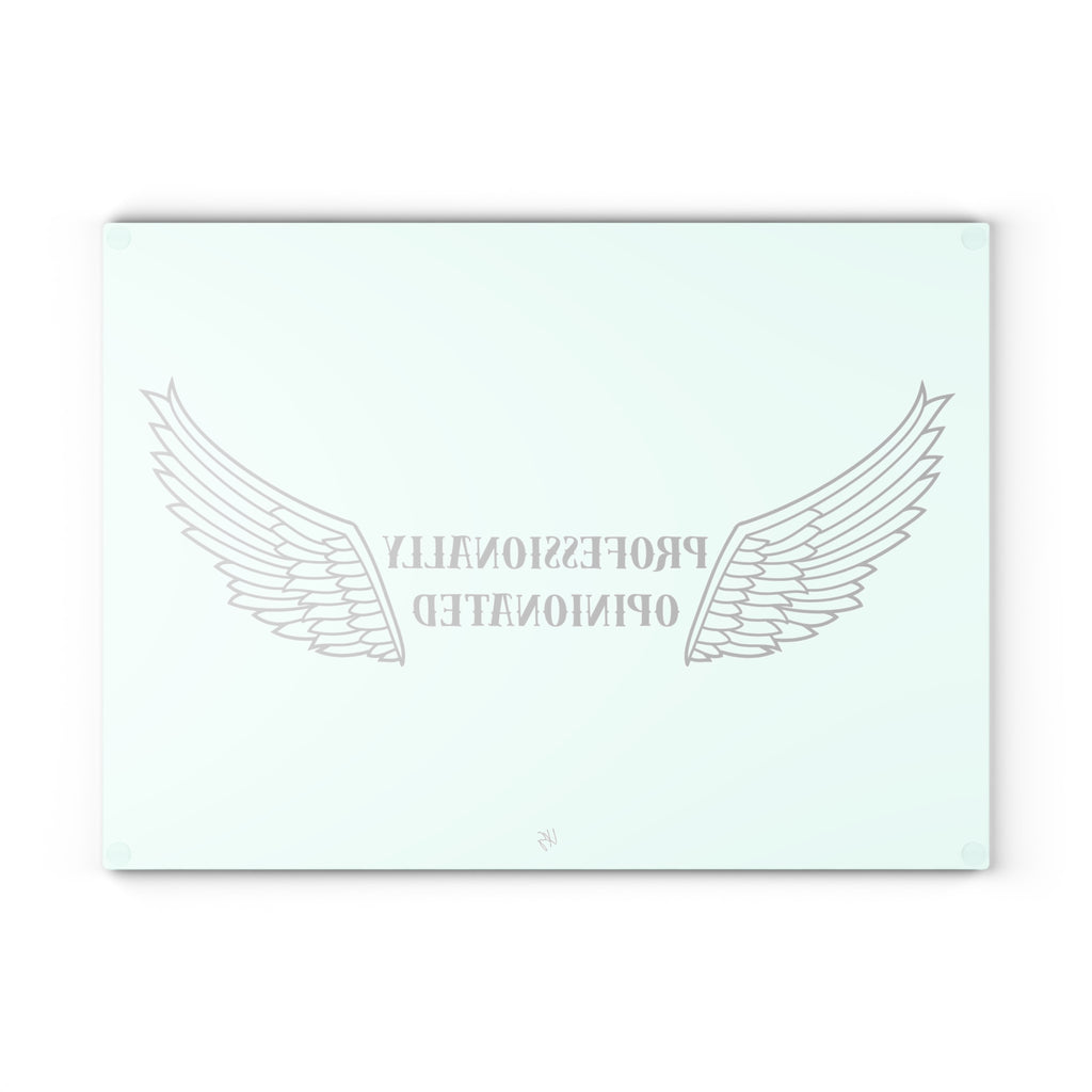 Professionally Opinionated | Designer Slogan Glass Cutting Board