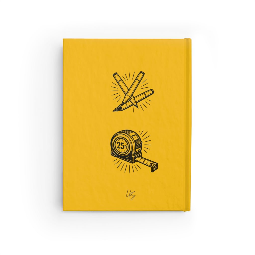 Like it's my job, Measuring & Coloring  | Yellow Sketch Notebook for Designers