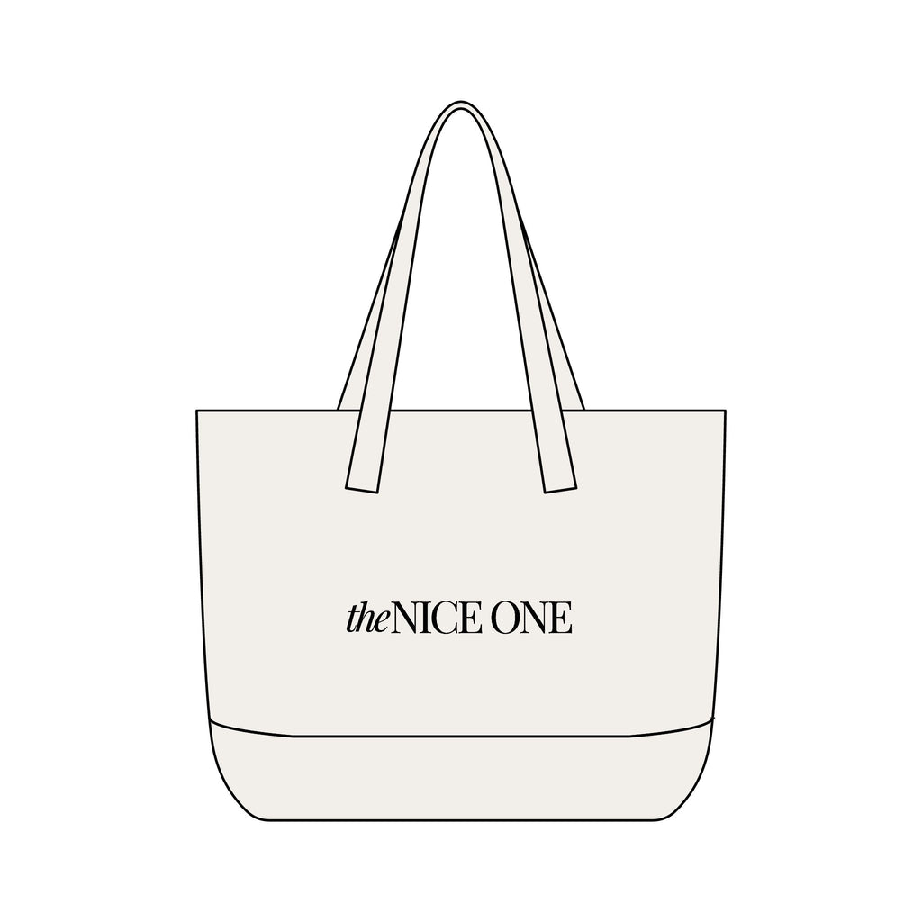 the Nice One | Designer Slogan Front Zip Pocket