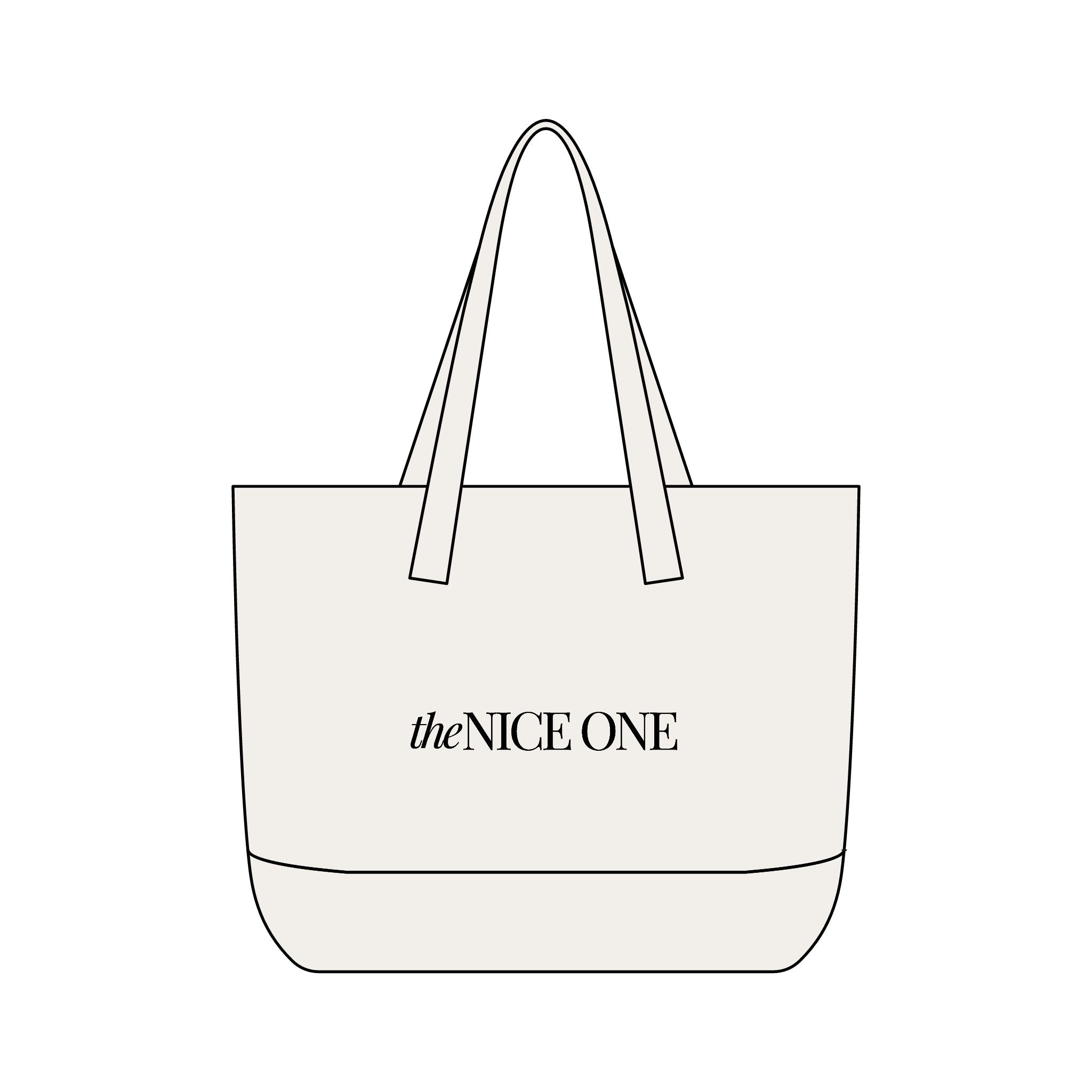 the Nice One | Designer Slogan Front Zip Pocket
