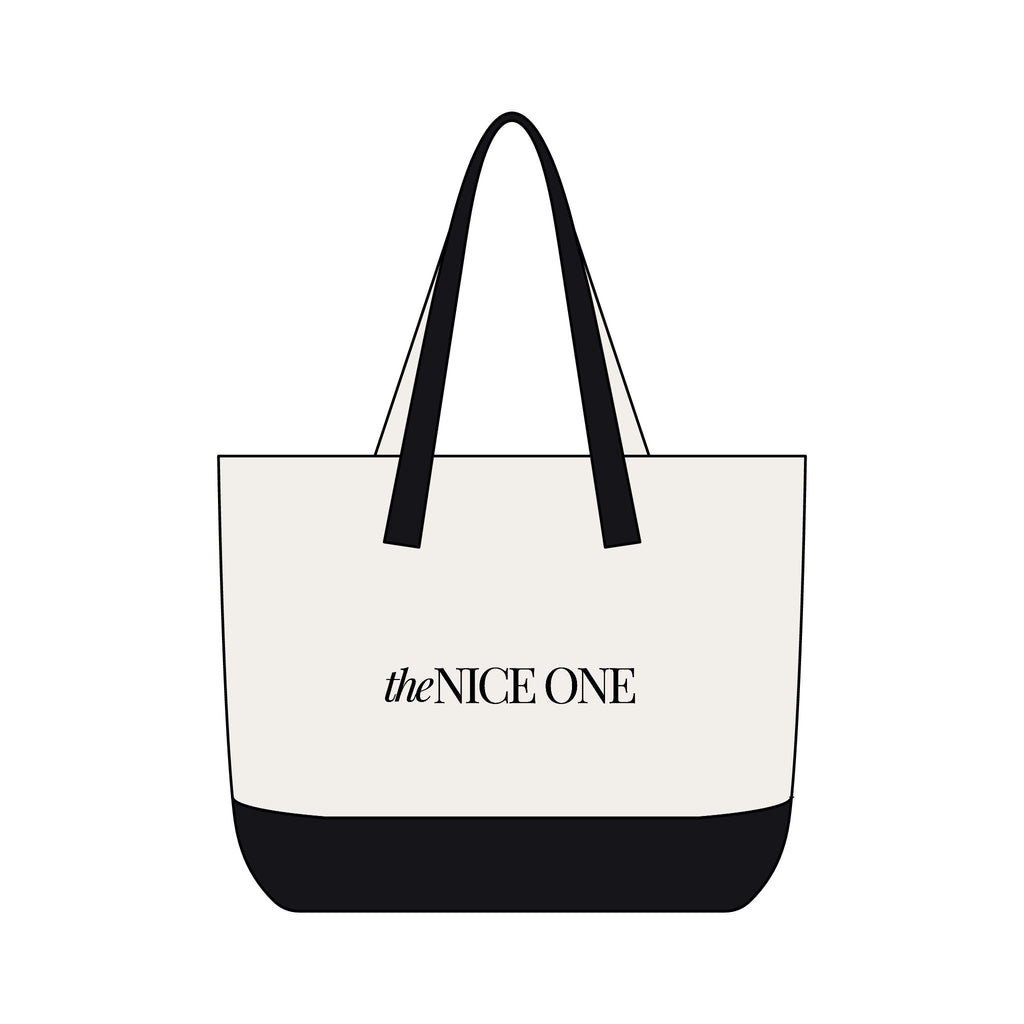 the Nice One | Designer Slogan Front Zip Pocket