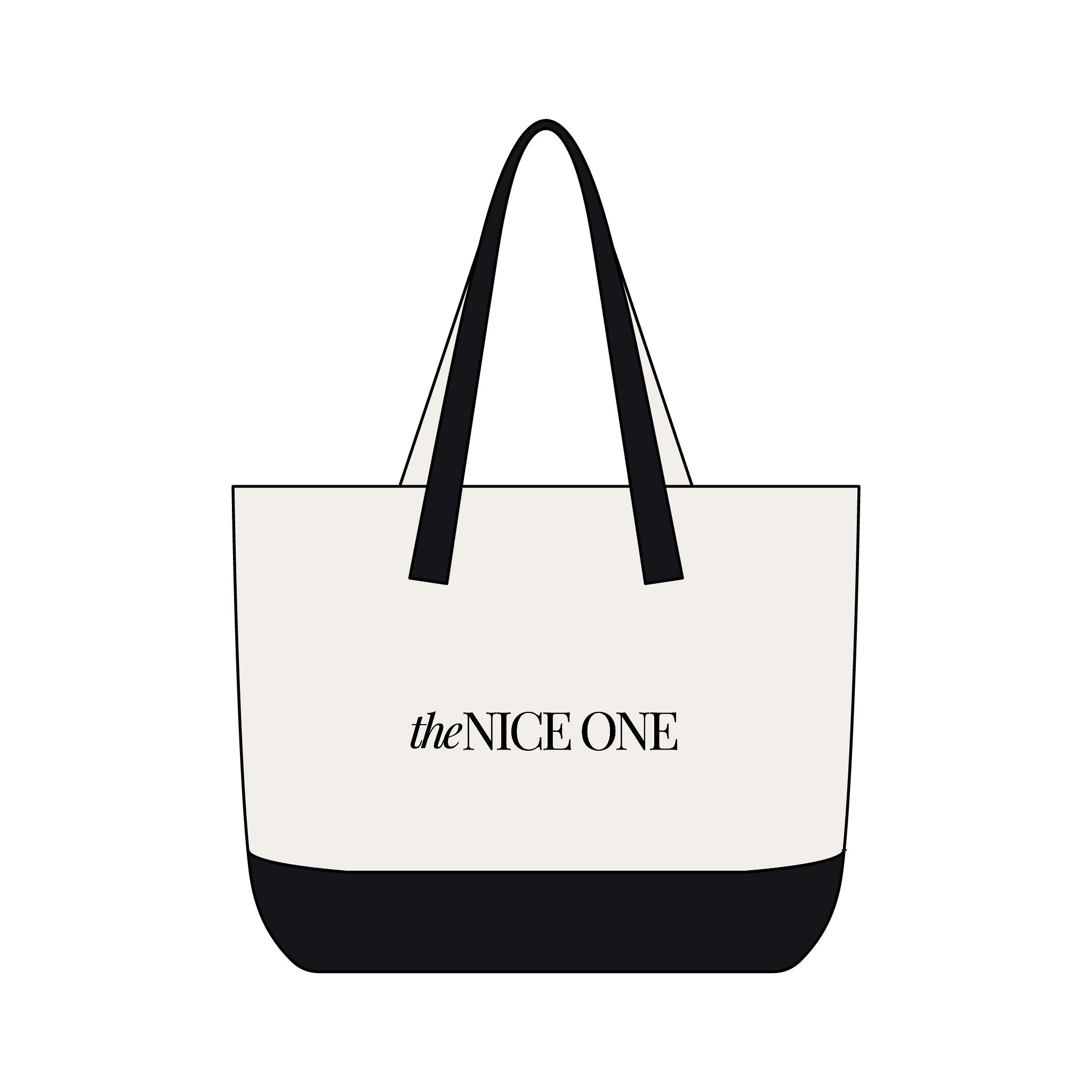 the Nice One | Designer Slogan Front Zip Pocket