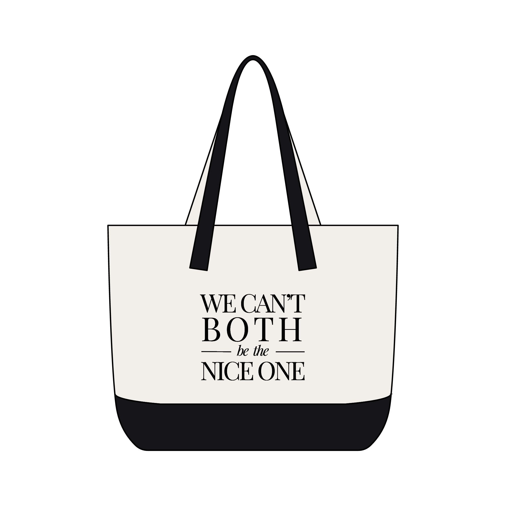 We can't both | Designer Slogan Front Zip Pocket