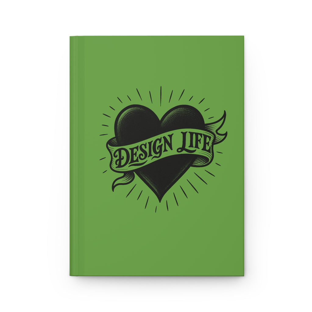 Design Life | Design Tattoo Hardcover Journal -Green