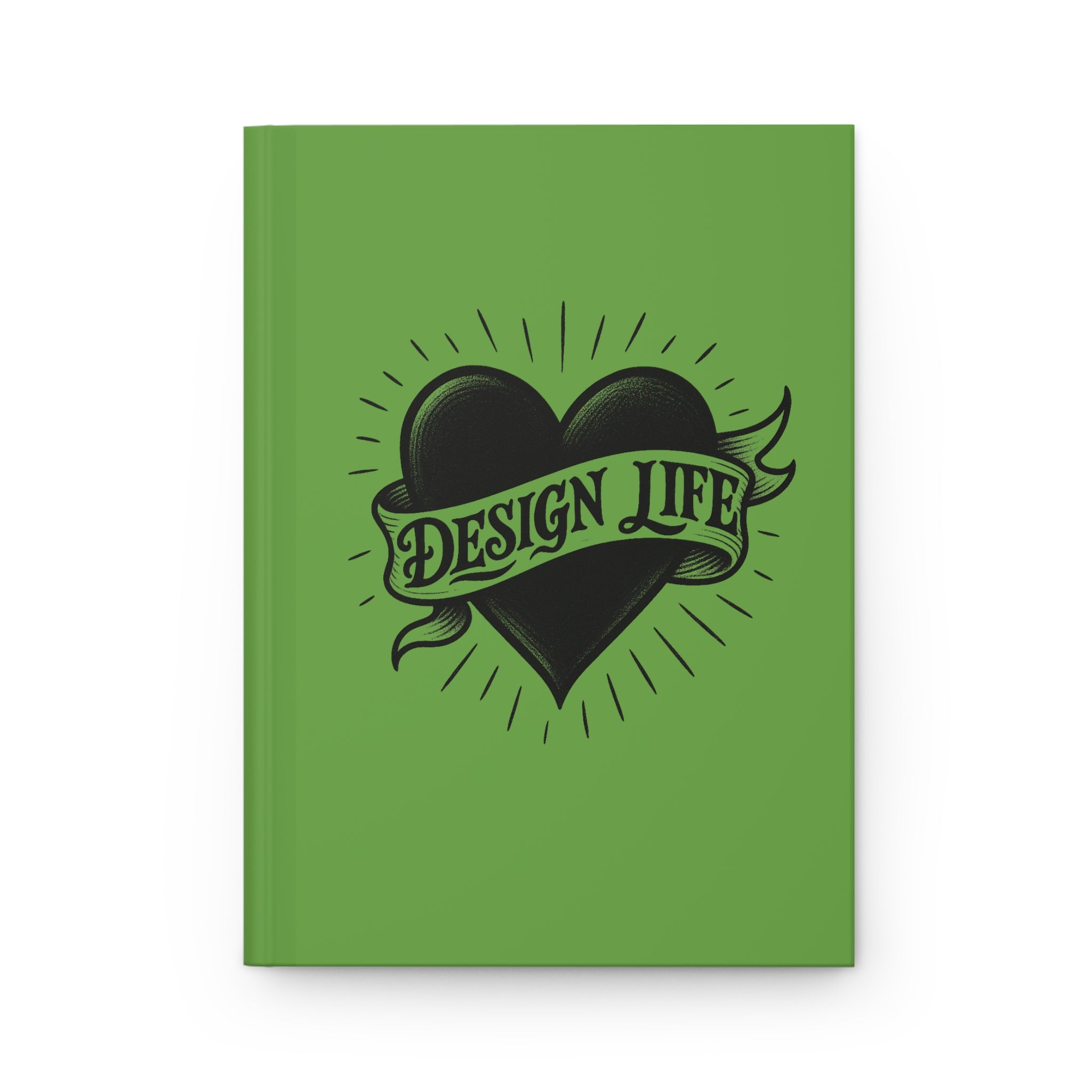 Design Life | Design Tattoo Hardcover Journal -Green