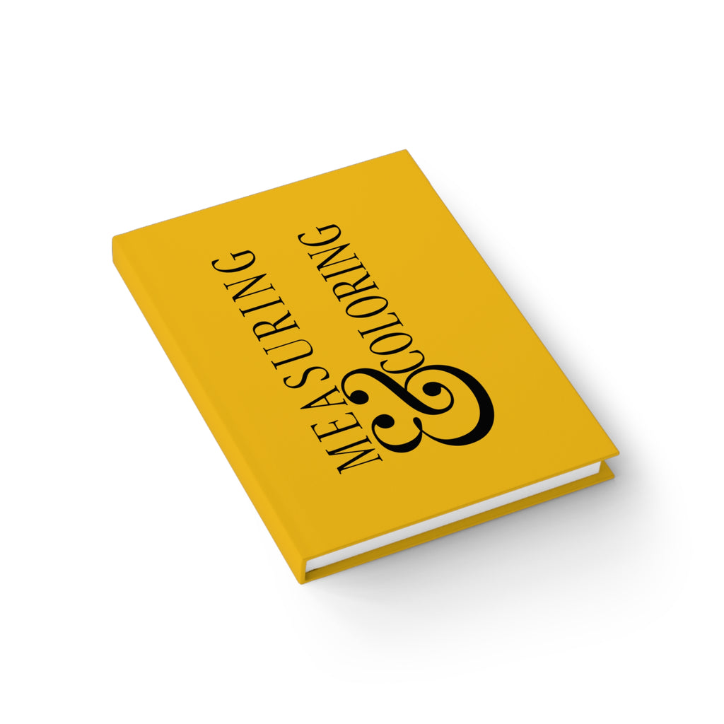 Like it's my job, Measuring & Coloring  | Yellow Sketch Notebook for Designers