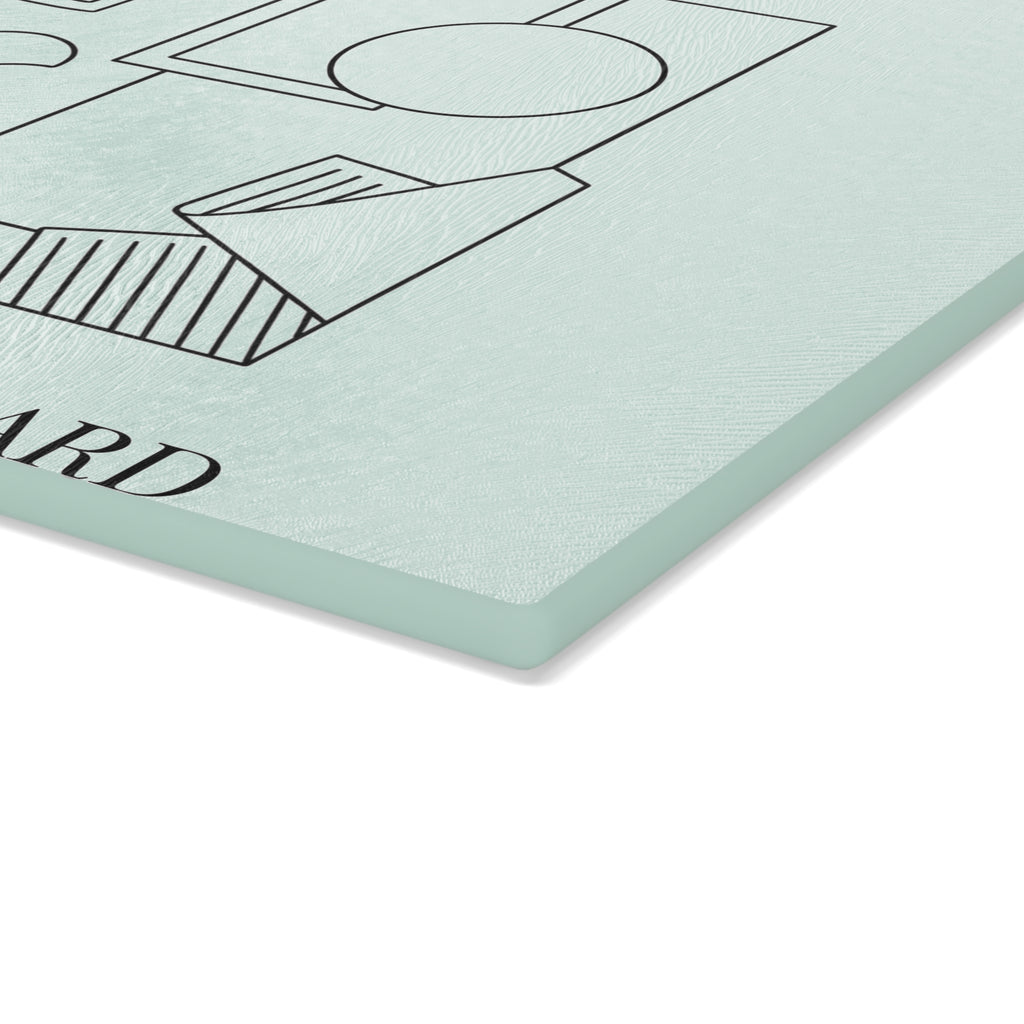 Current Mood | Designer Slogan Glass Cutting Board