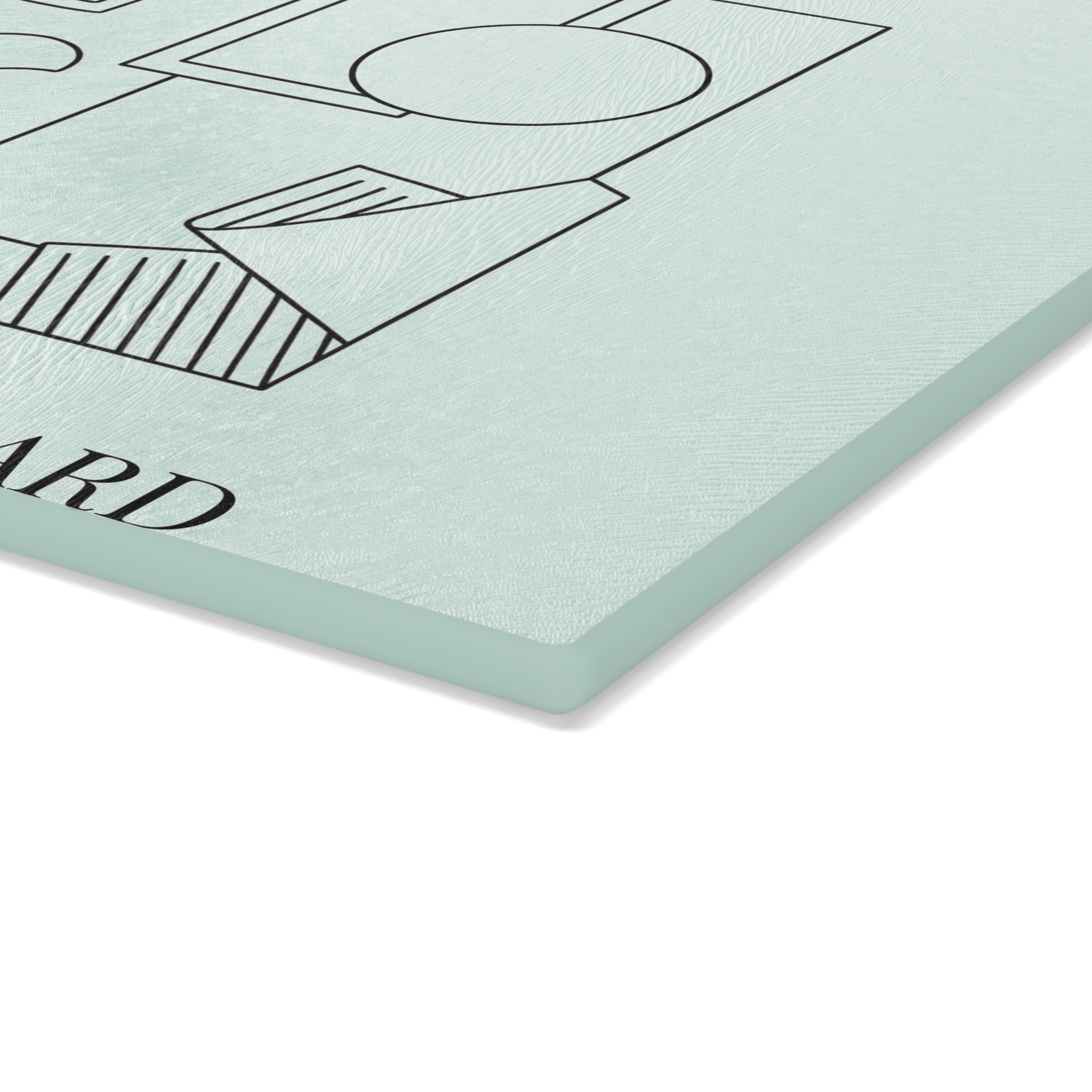 Current Mood | Designer Slogan Glass Cutting Board