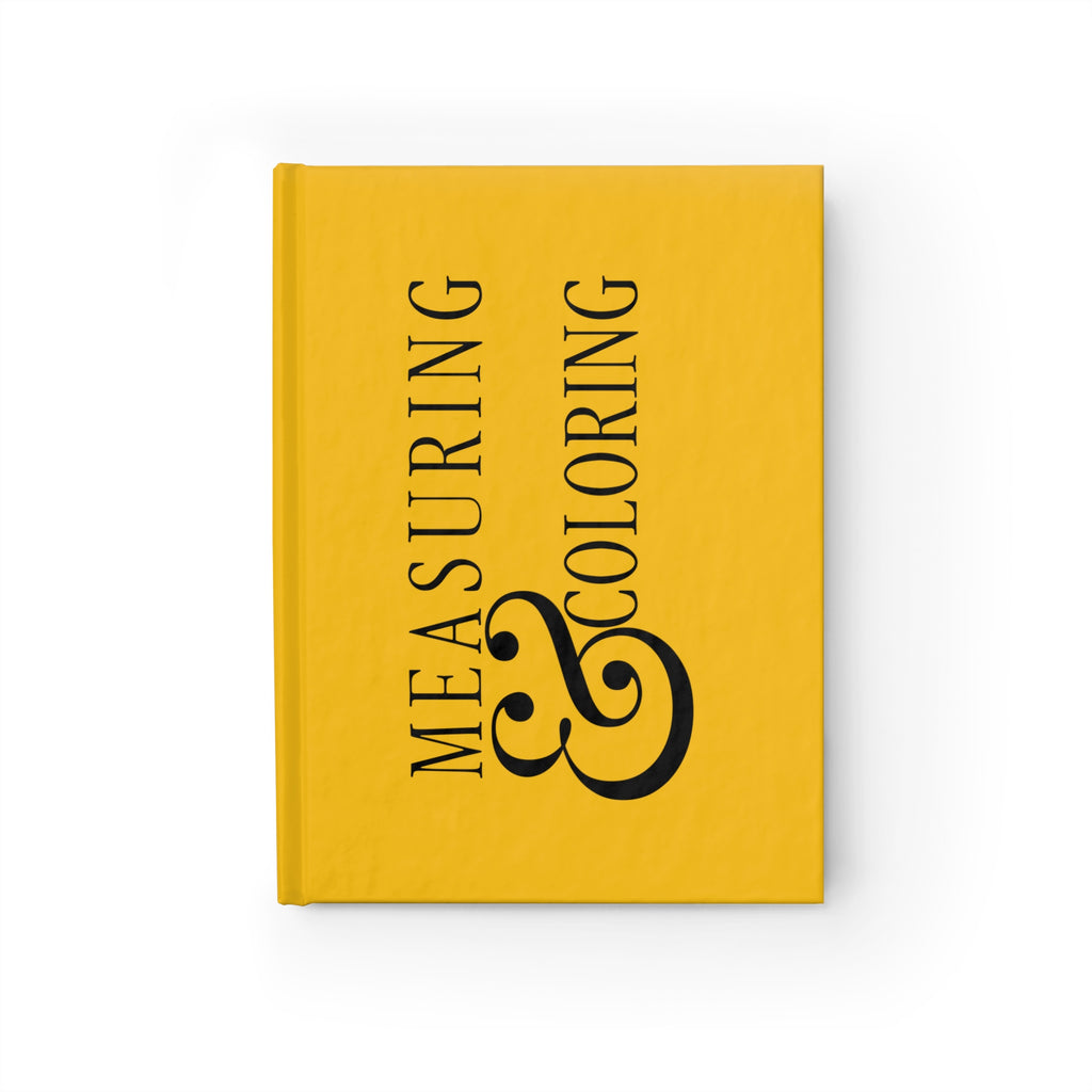 Like it's my job, Measuring & Coloring  | Yellow Sketch Notebook for Designers