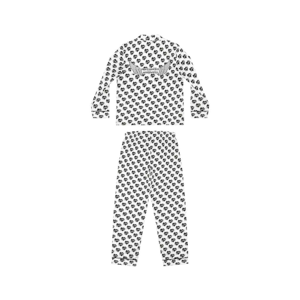 Tattoo Print | Design Slogan Satin Women's Pajama Set