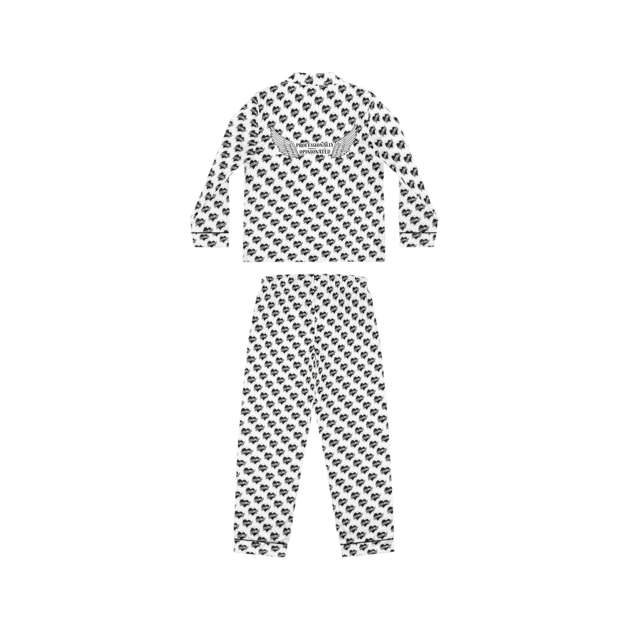 Tattoo Print | Design Slogan Satin Women's Pajama Set