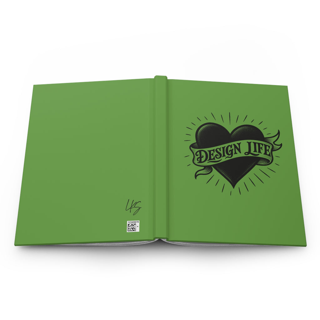 Design Life | Design Tattoo Hardcover Journal -Green