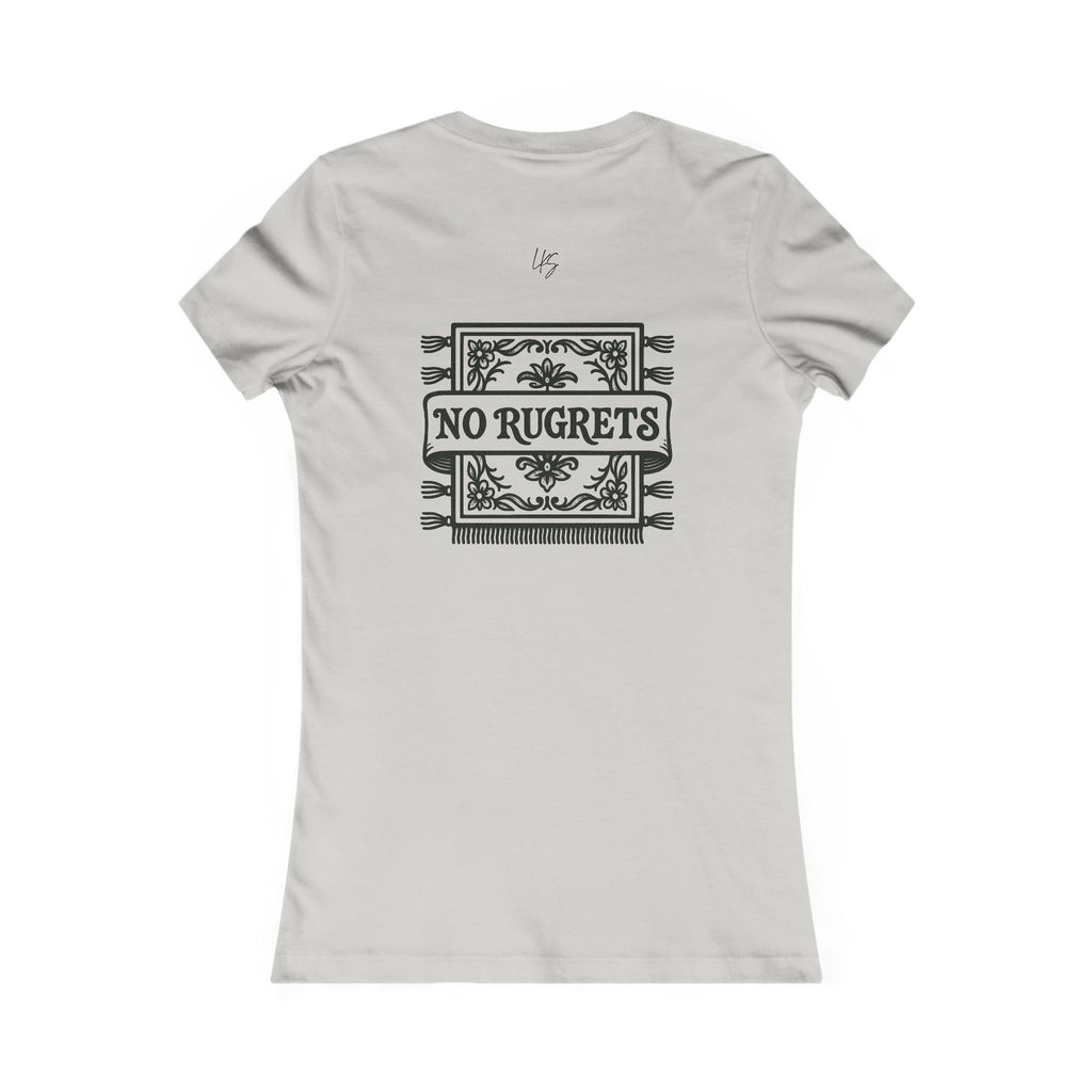 No Rugrets | Tattoo Style Designer Slogan Fitted T